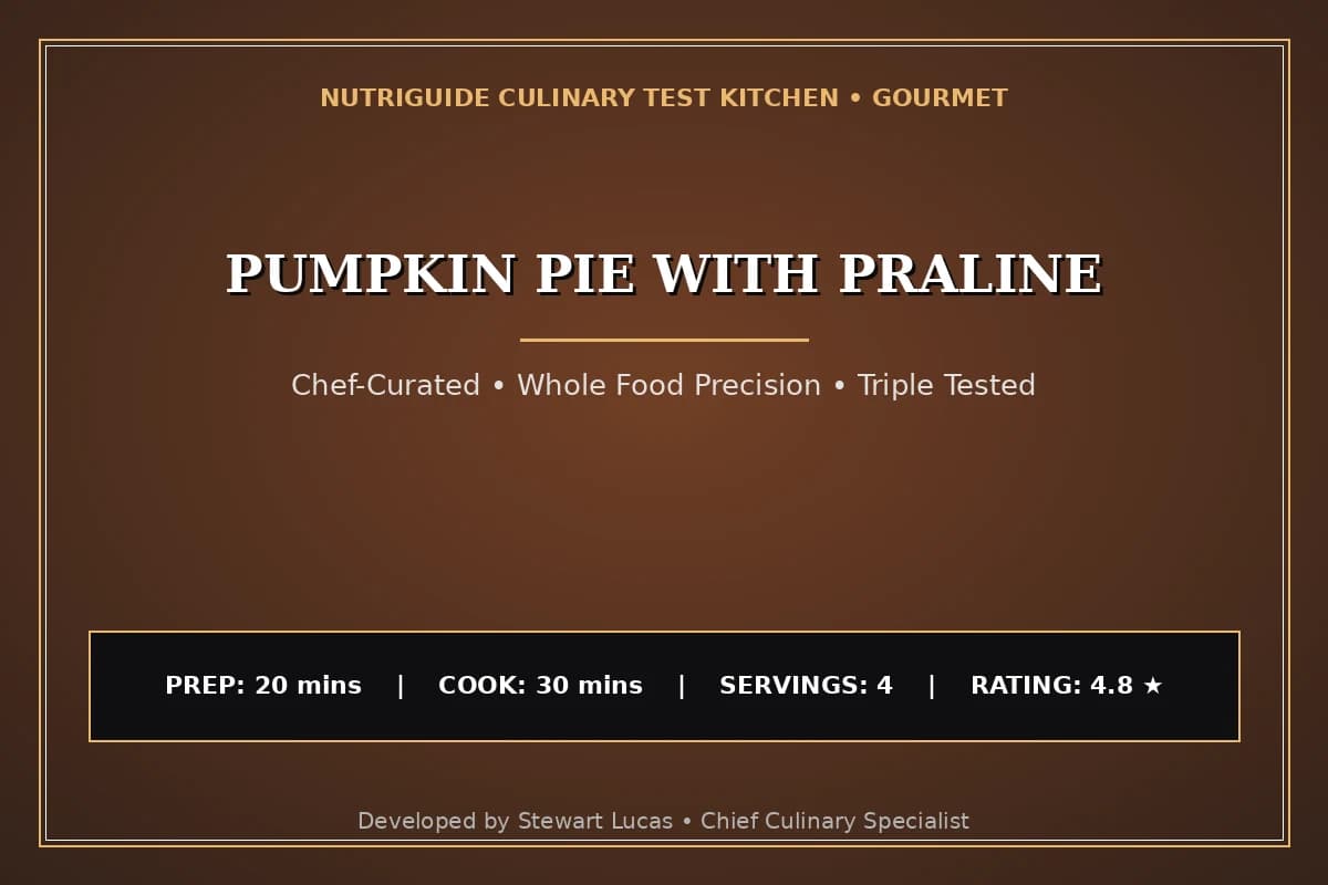 Pumpkin Pie With Praline