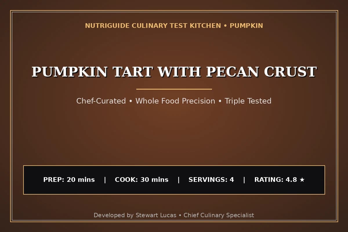 Pumpkin Tart With Pecan Crust