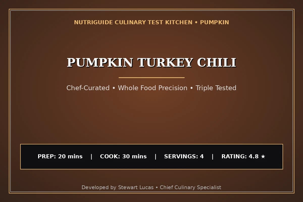 Pumpkin Turkey Chili