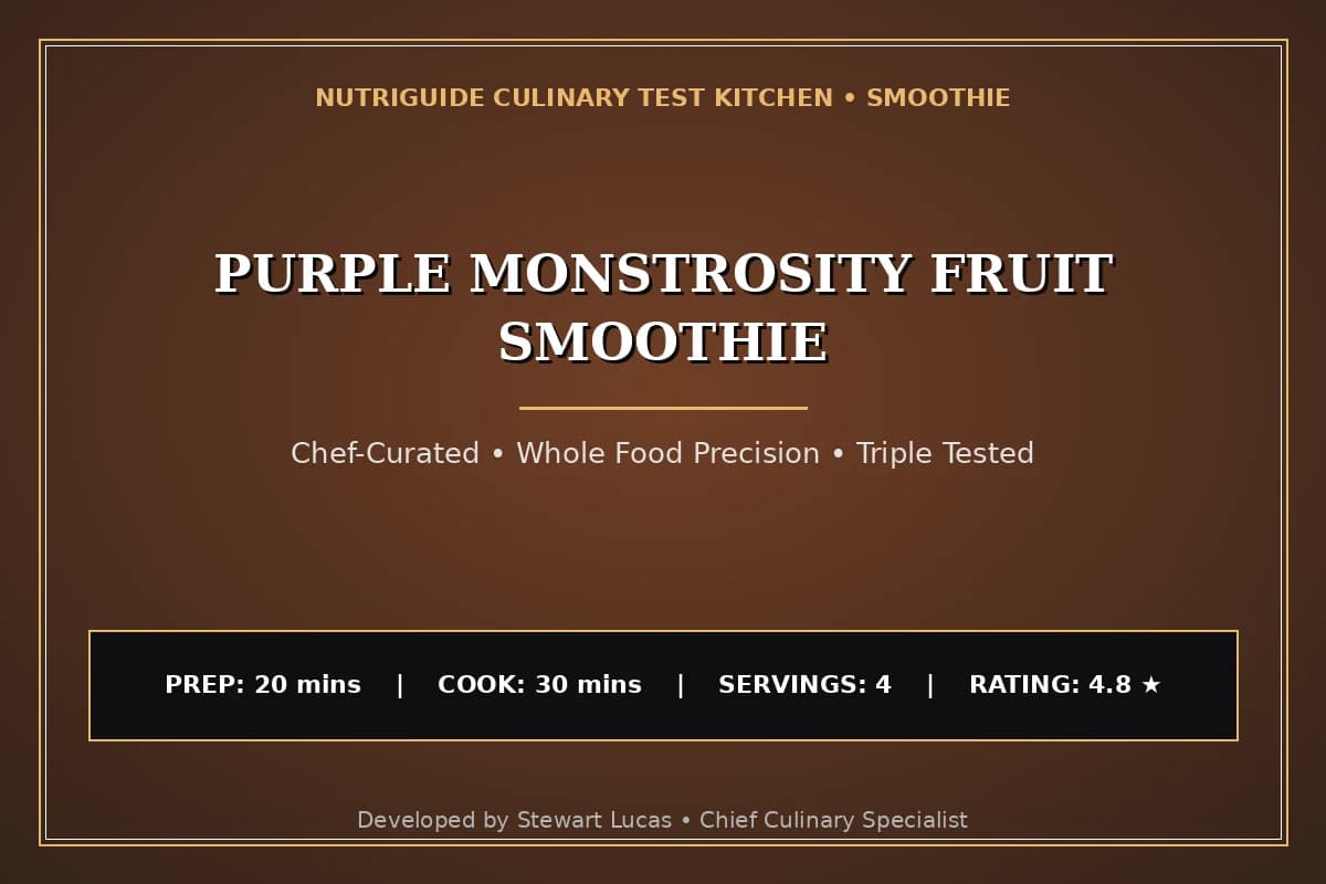 Purple Monstrosity Fruit Smoothie