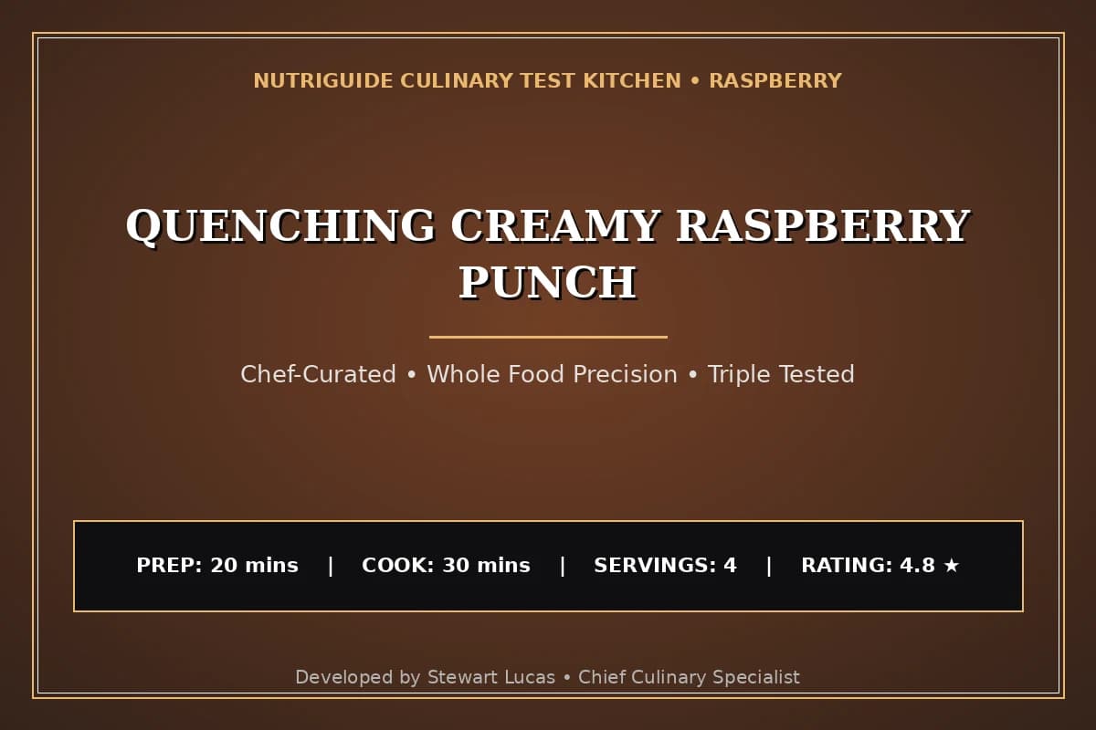 Quenching Creamy Raspberry Punch