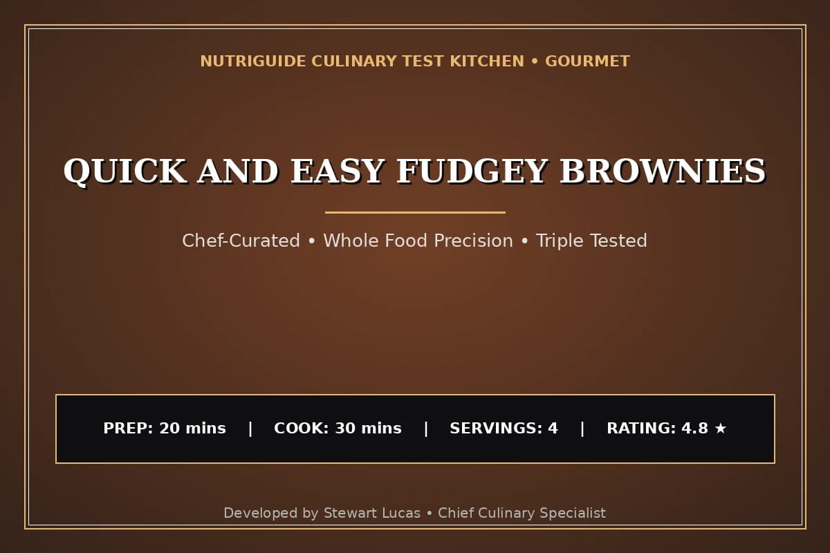 Quick And Easy Fudgey Brownies