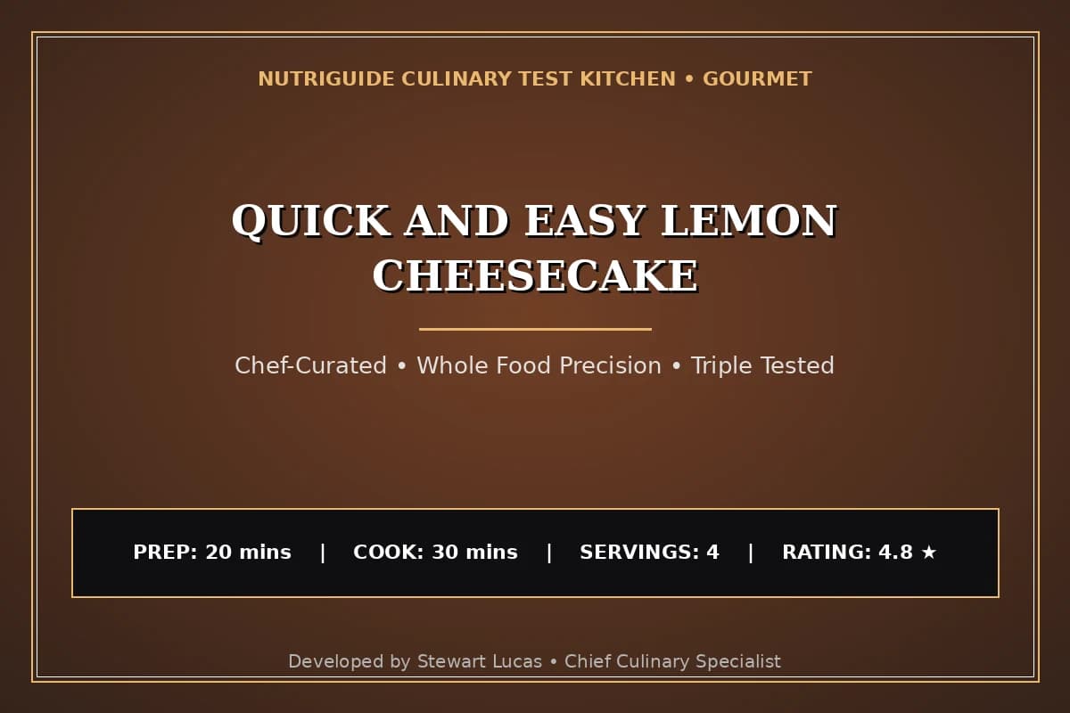 Quick And Easy Lemon Cheesecake