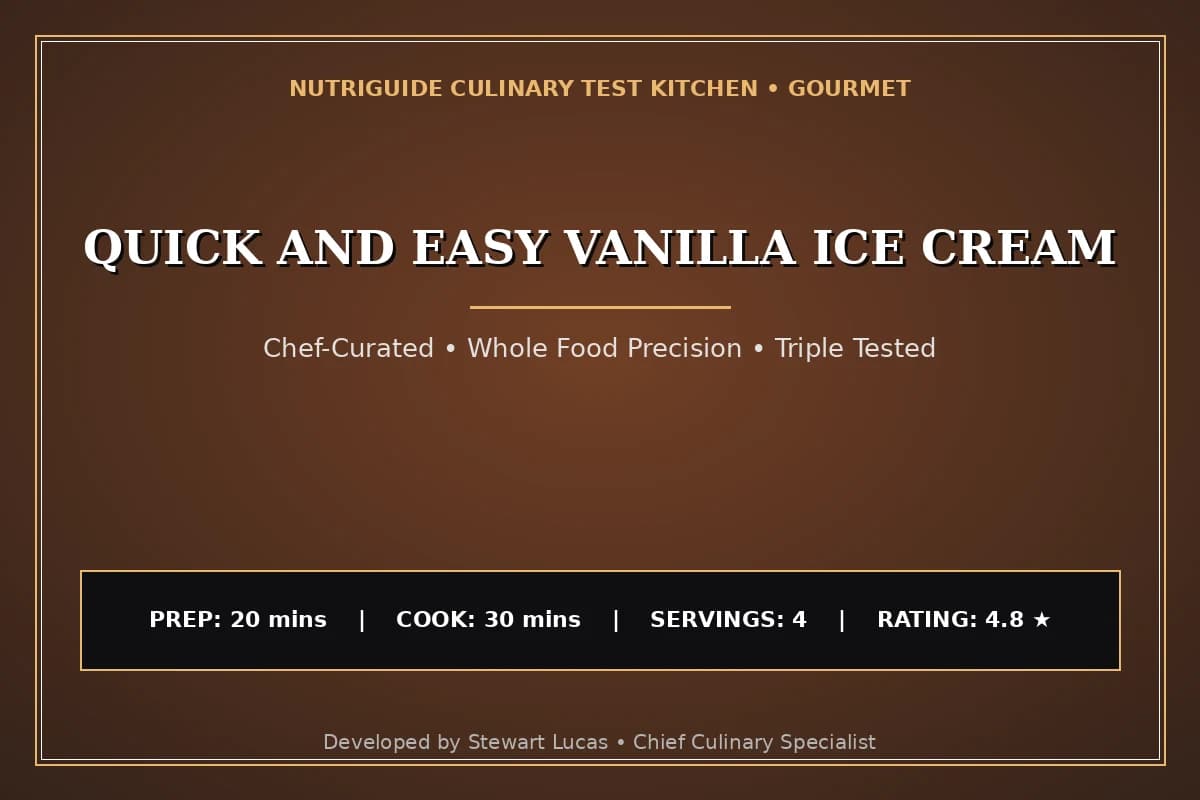 Quick And Easy Vanilla Ice Cream