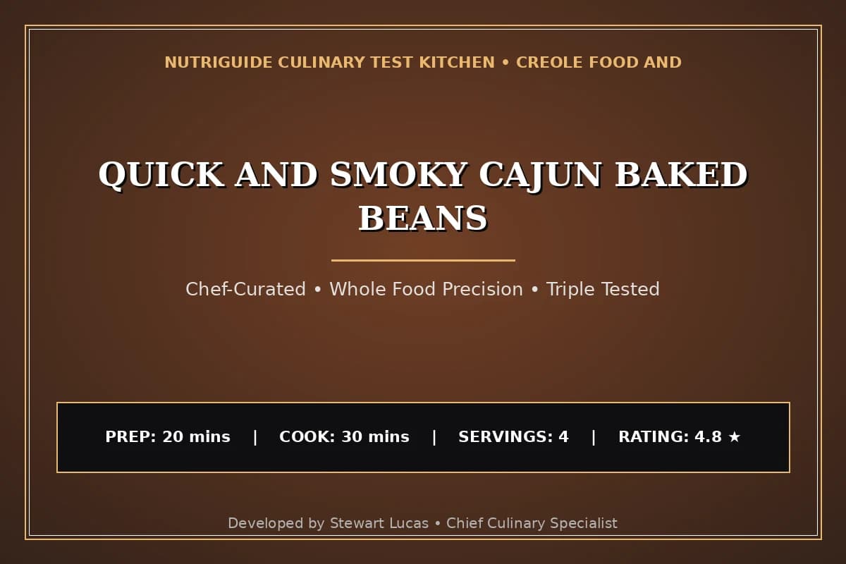 Quick And Smoky Cajun Baked Beans