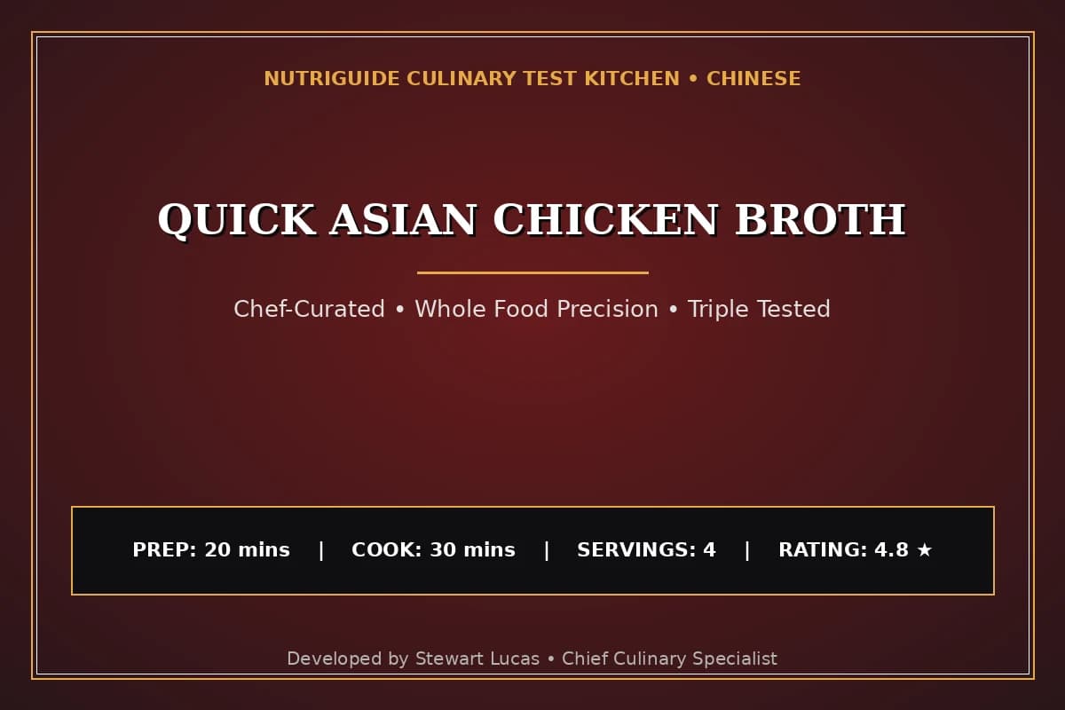 Quick Asian Chicken Broth