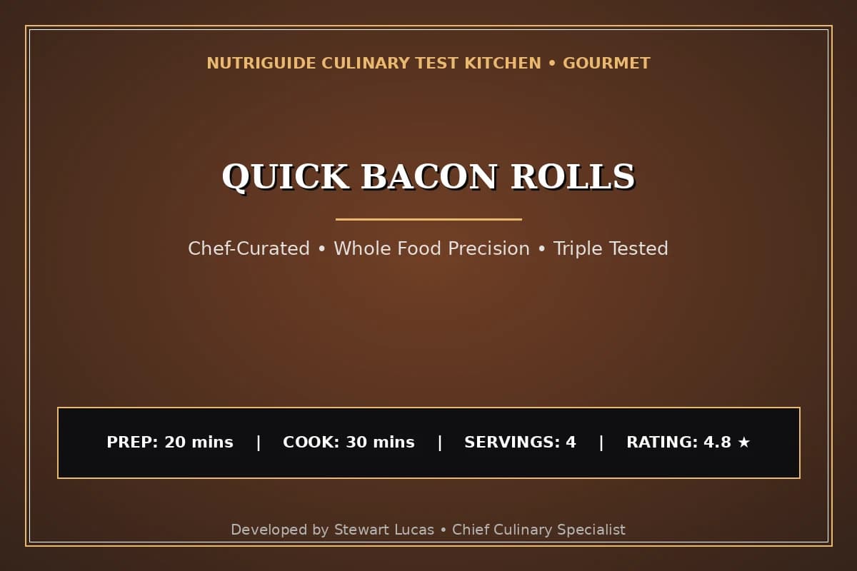 Quick Bacon Rolls