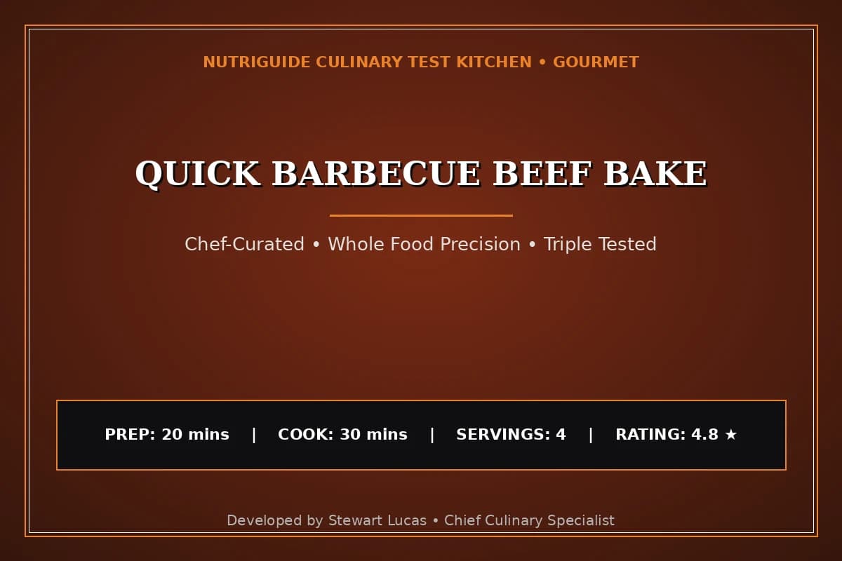 Quick Barbecue Beef Bake