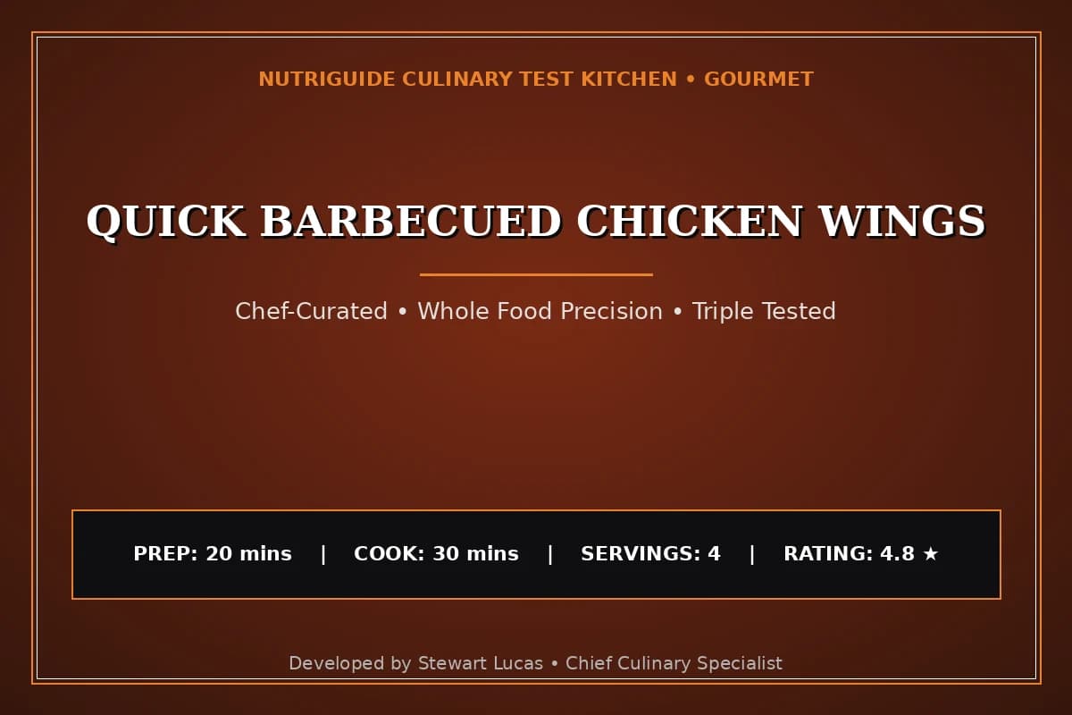 Quick Barbecued Chicken Wings