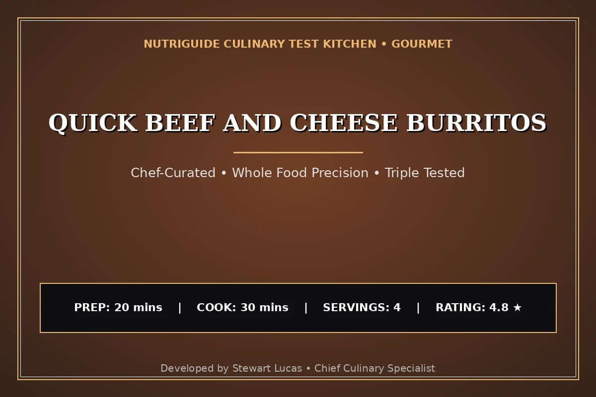 Quick Beef And Cheese Burritos