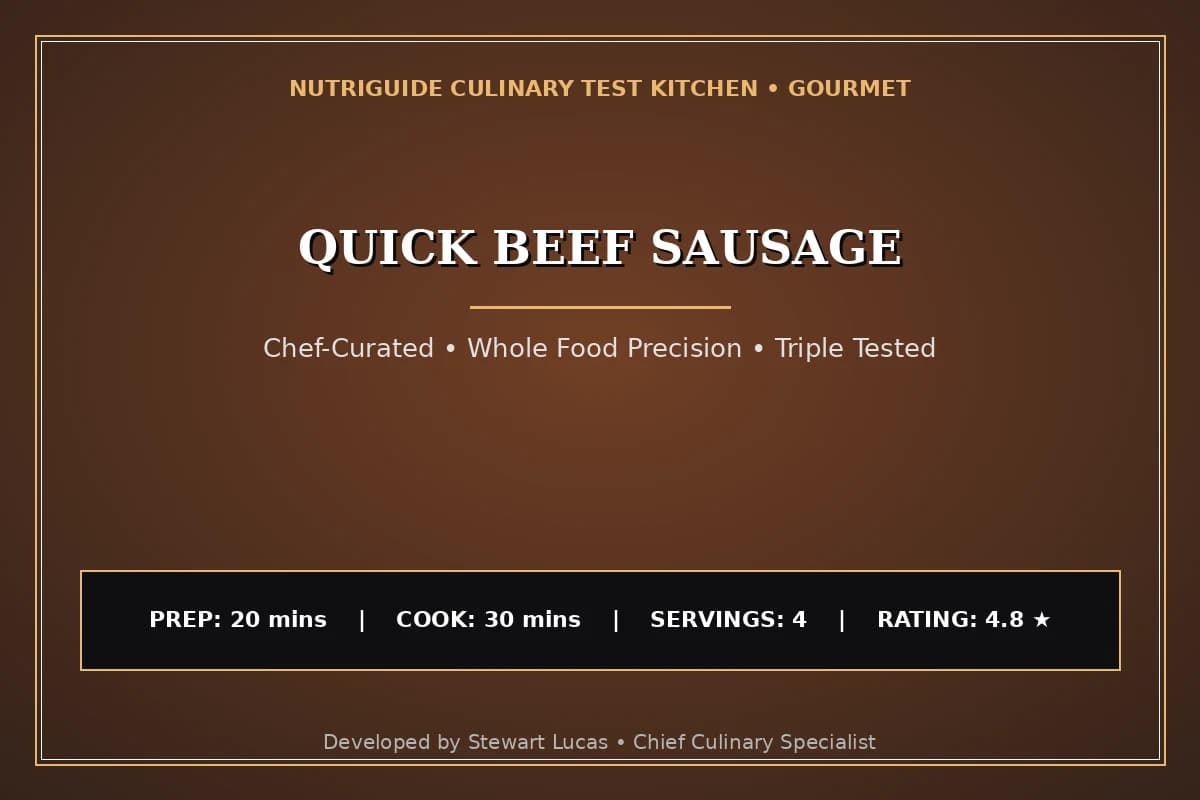 Quick Beef Sausage