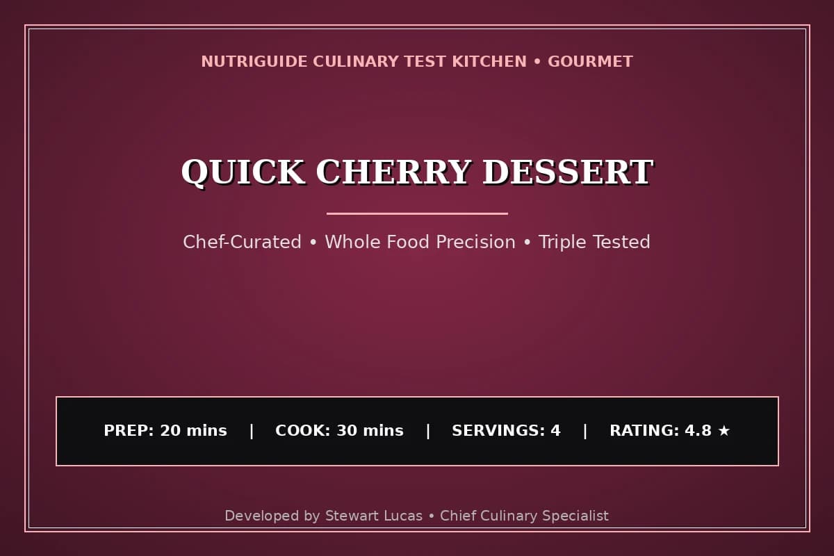 Quick Cherry Dessert