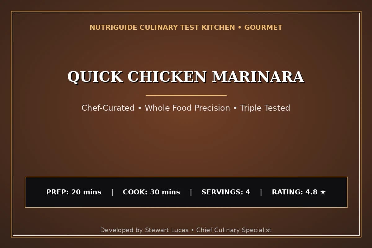 Quick Chicken Marinara