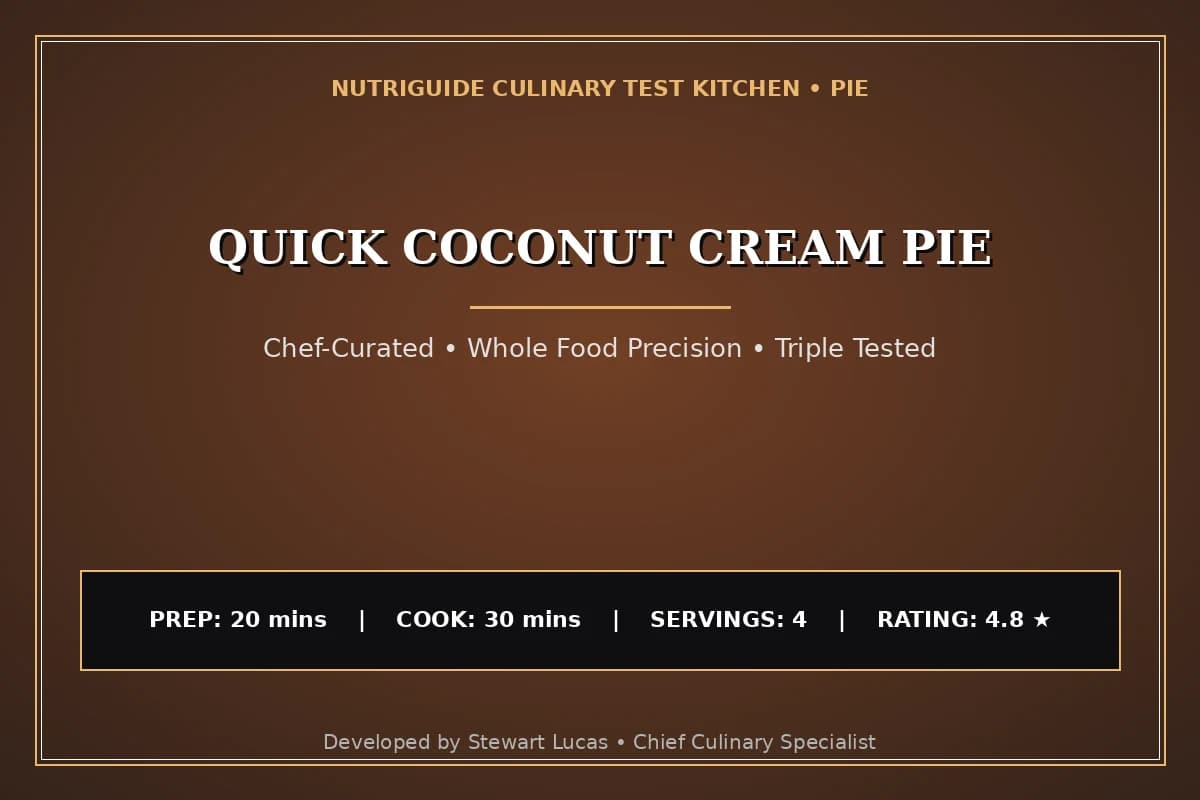 Quick Coconut Cream Pie