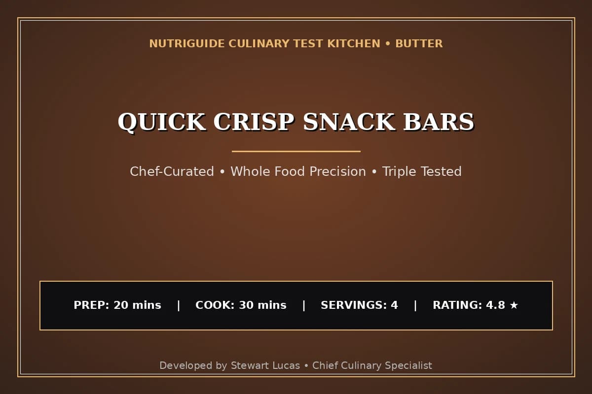 Quick Crisp Snack Bars