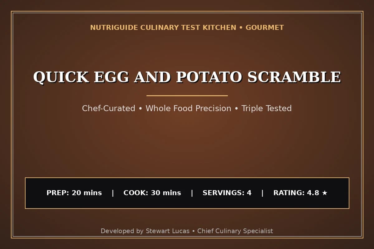 Quick Egg And Potato Scramble