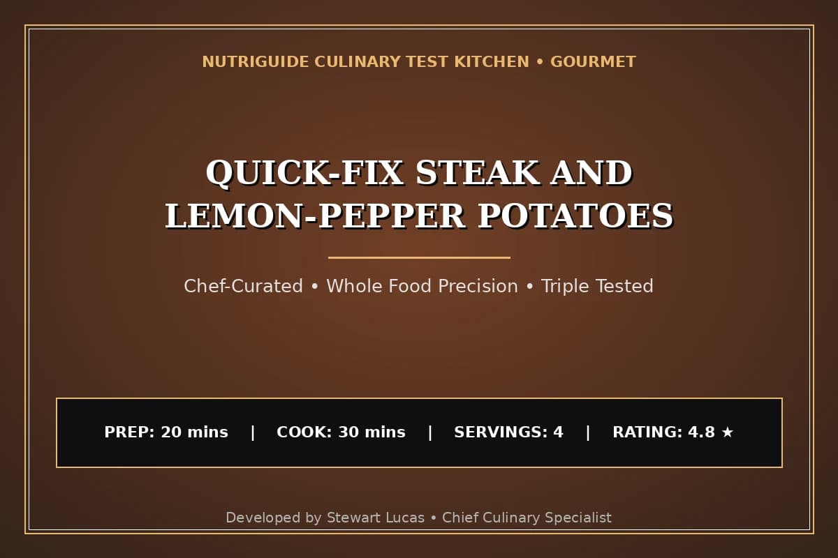 Quick-Fix Steak And Lemon-Pepper Potatoes