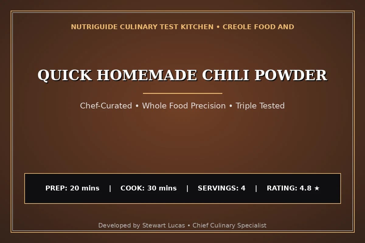 Quick Homemade Chili Powder