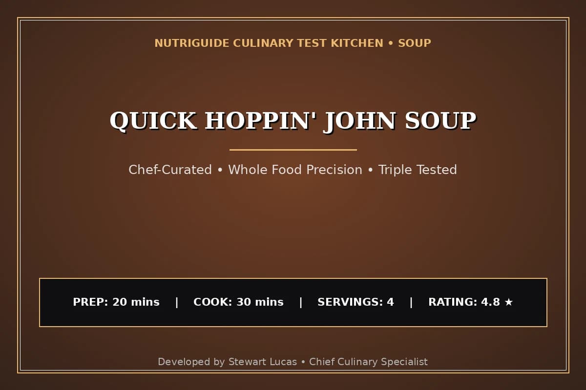 Quick Hoppin' John Soup