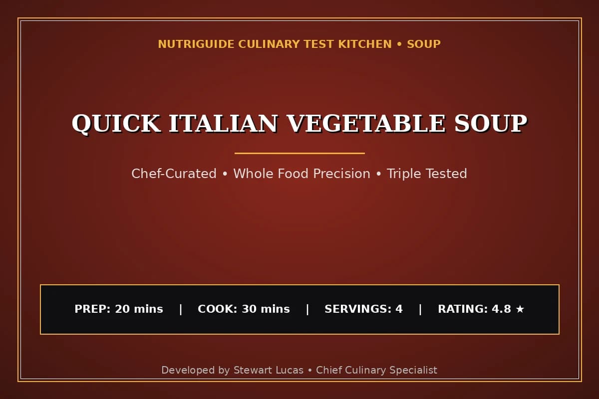 Quick Italian Vegetable Soup