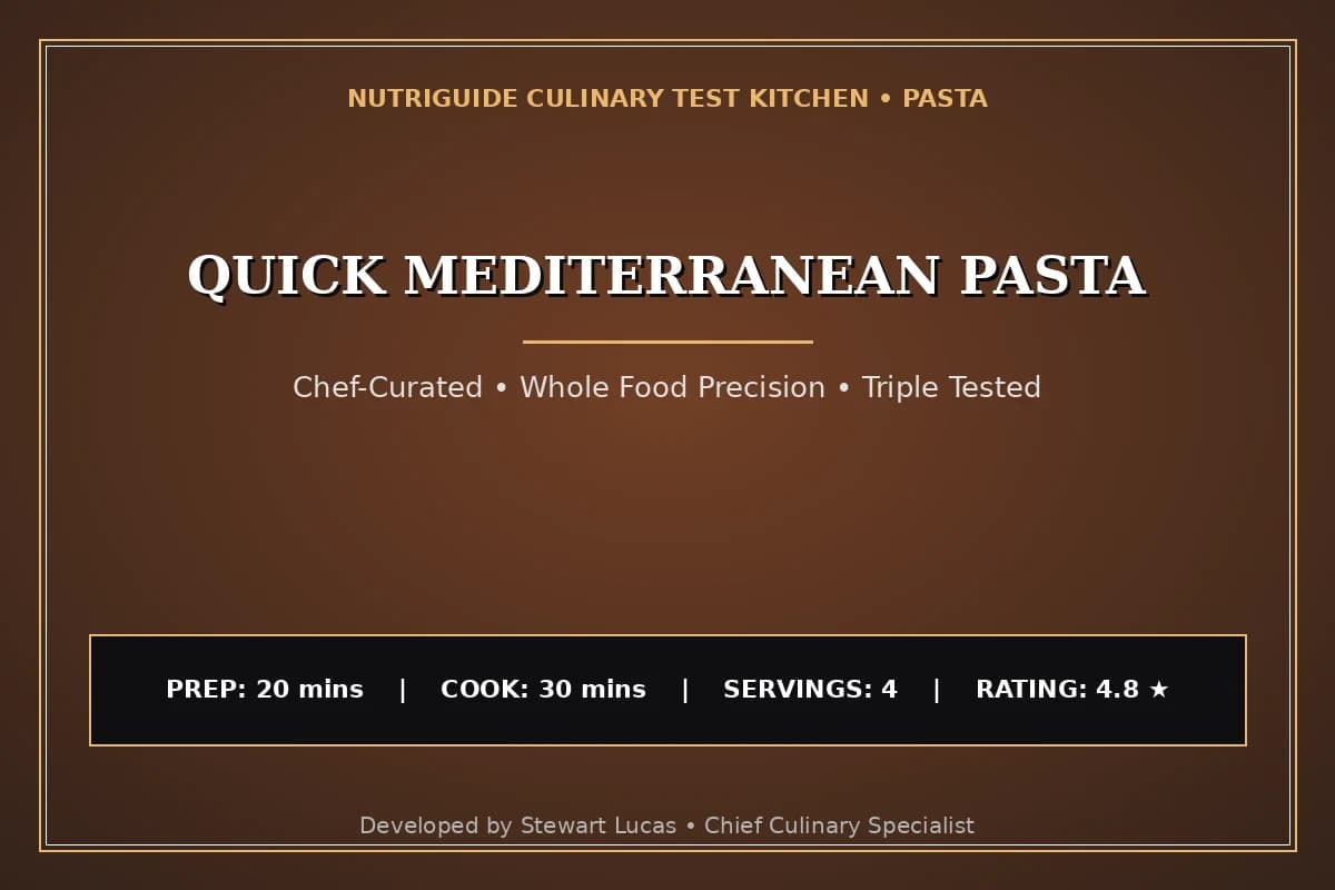 Quick Mediterranean Pasta