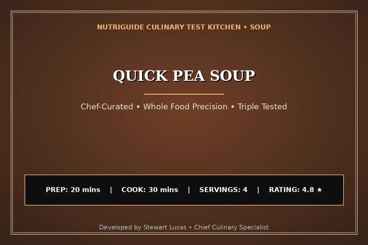 Quick Pea Soup