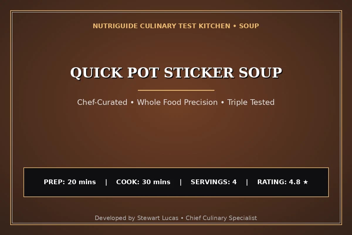 Quick Pot Sticker Soup