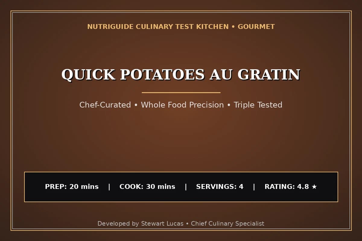 Quick Potatoes Au Gratin