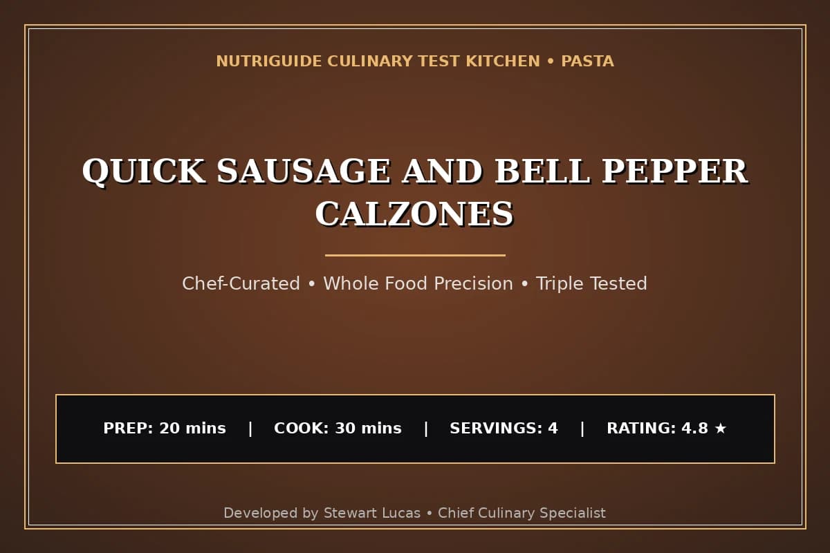 Quick Sausage And Bell Pepper Calzones