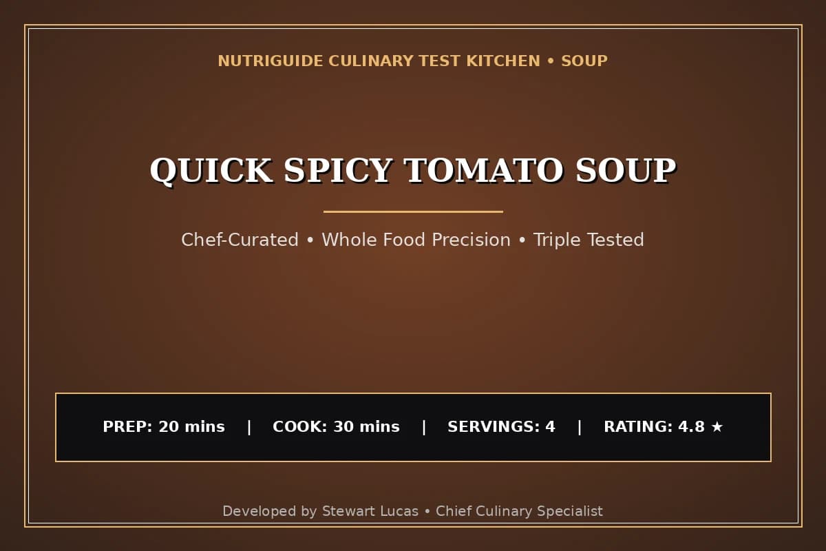 Quick Spicy Tomato Soup