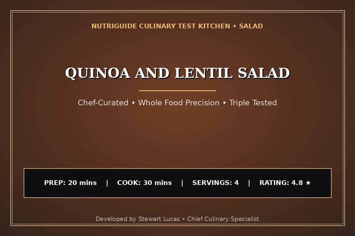 Quinoa And Lentil Salad