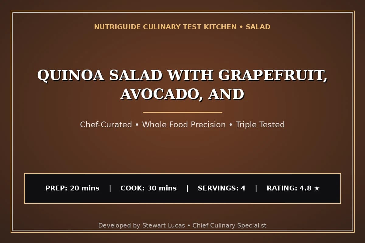 Quinoa Salad With Grapefruit, Avocado, And