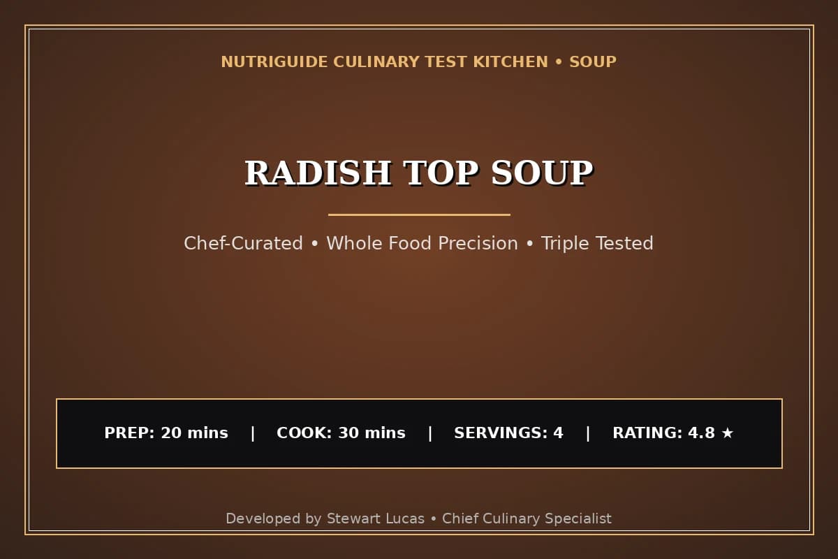 Radish Top Soup