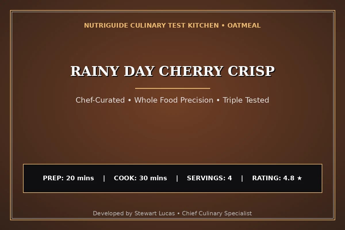 Rainy Day Cherry Crisp