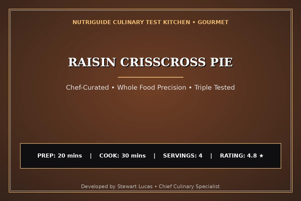 Raisin Crisscross Pie