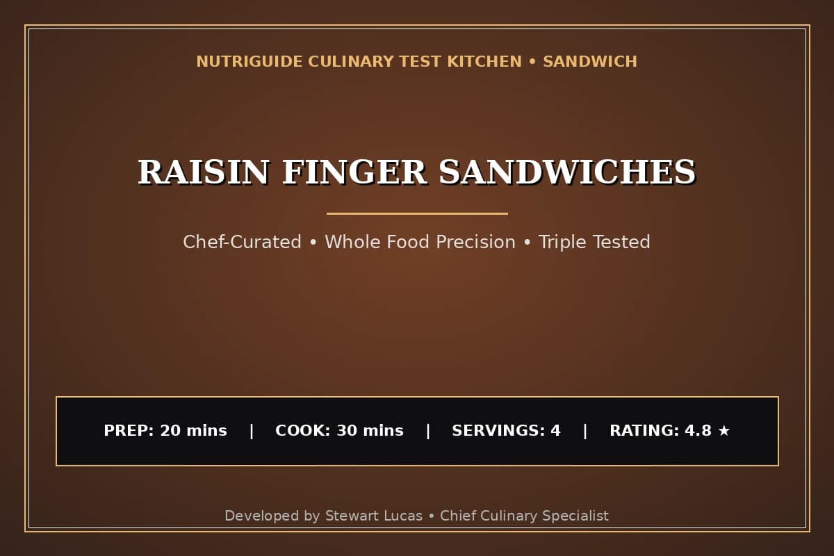 Raisin Finger Sandwiches