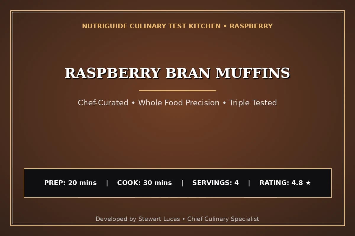 Raspberry Bran Muffins
