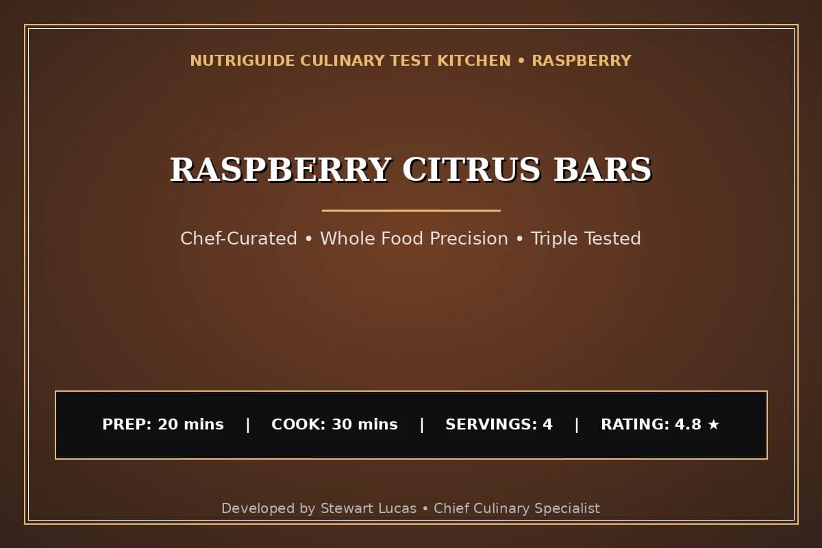 Raspberry Citrus Bars