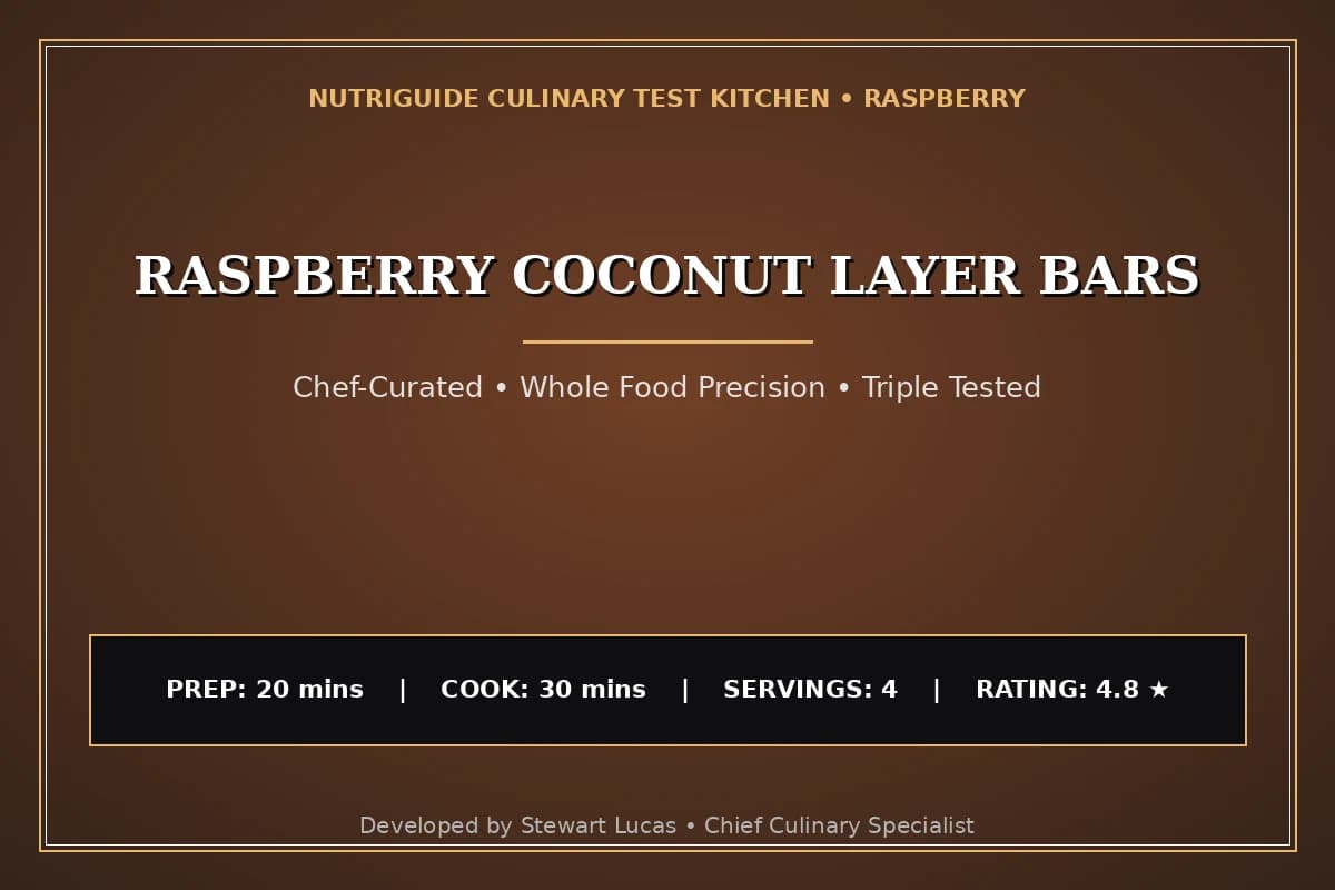Raspberry Coconut Layer Bars