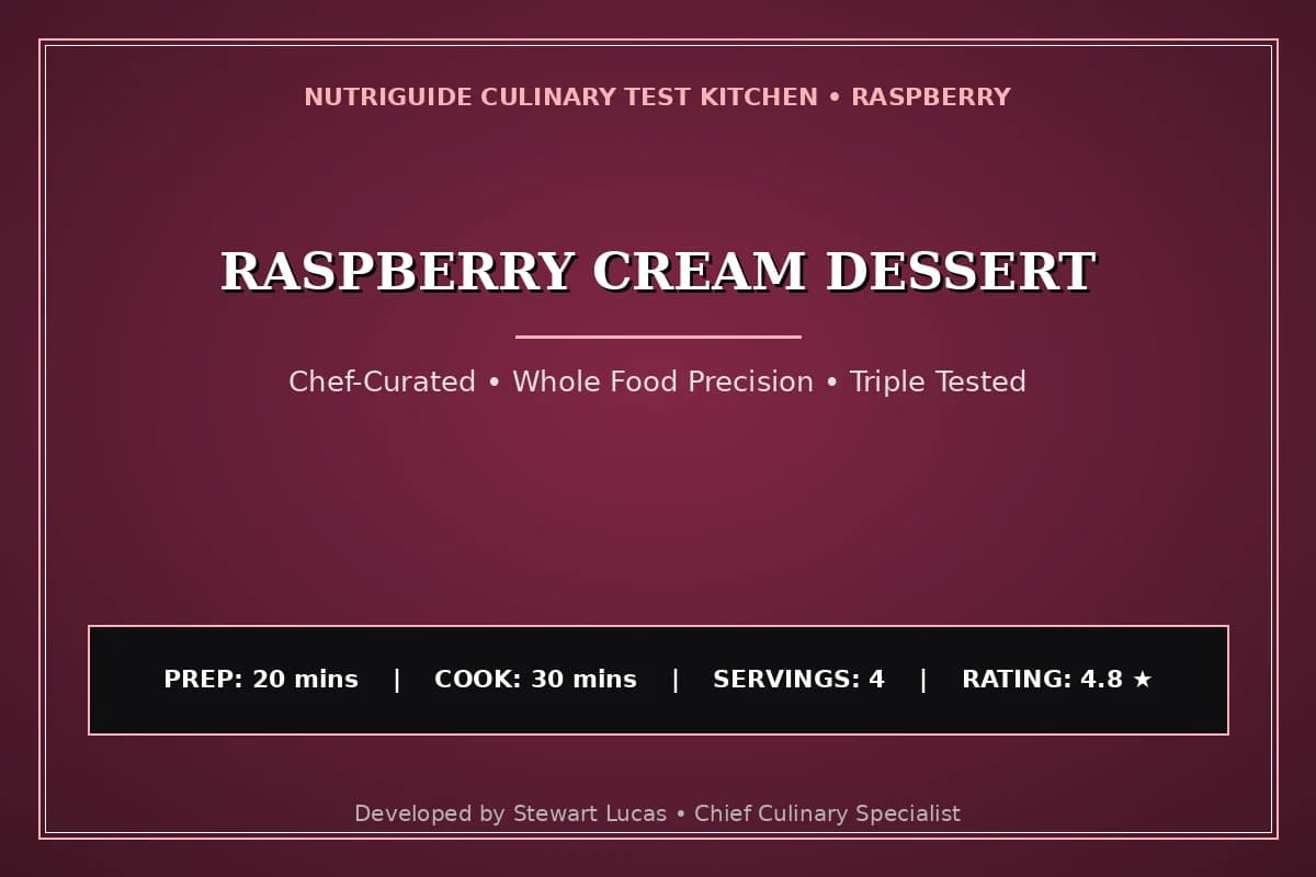 Raspberry Cream Dessert