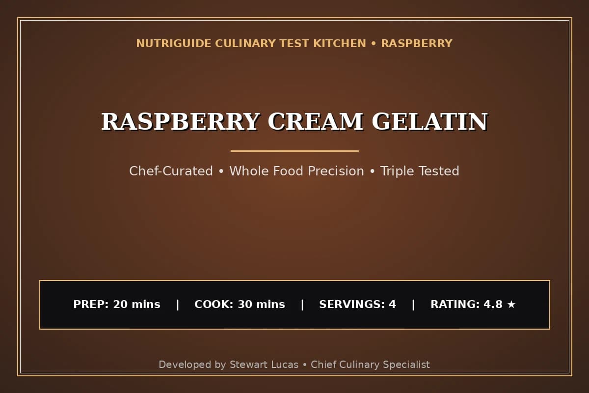 Raspberry Cream Gelatin