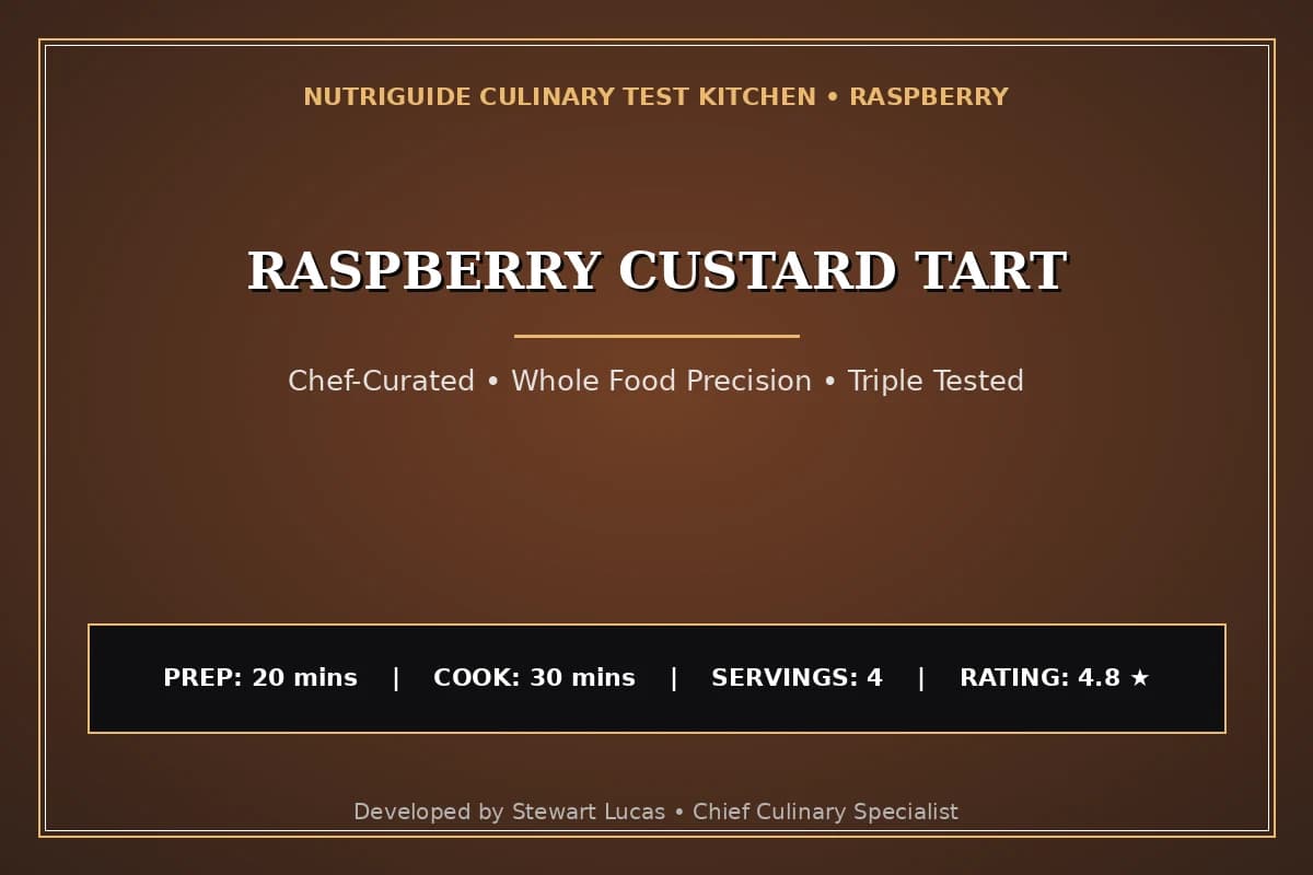 Raspberry Custard Tart