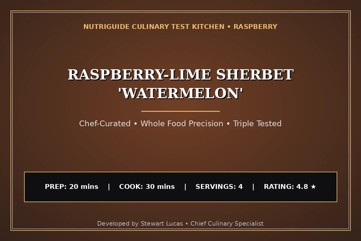 Raspberry-Lime Sherbet 'Watermelon'
