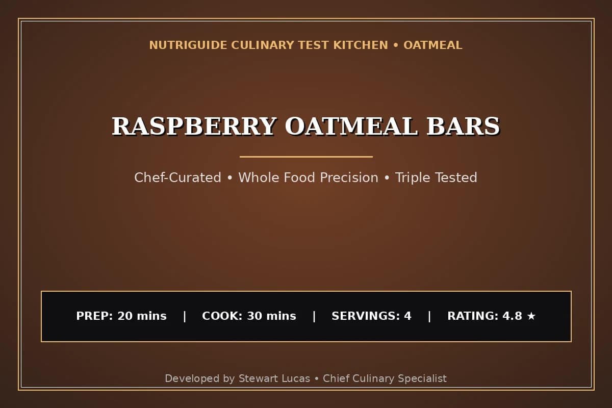 Raspberry Oatmeal Bars