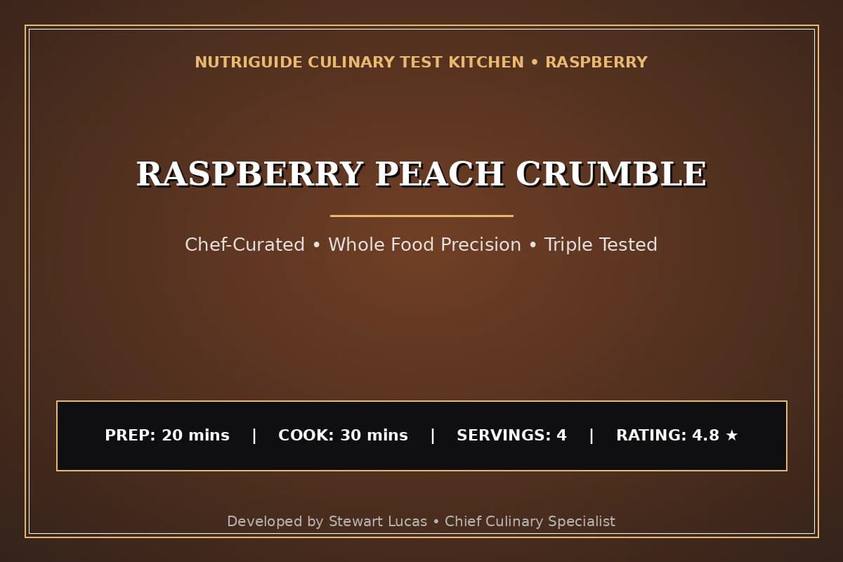 Raspberry Peach Crumble