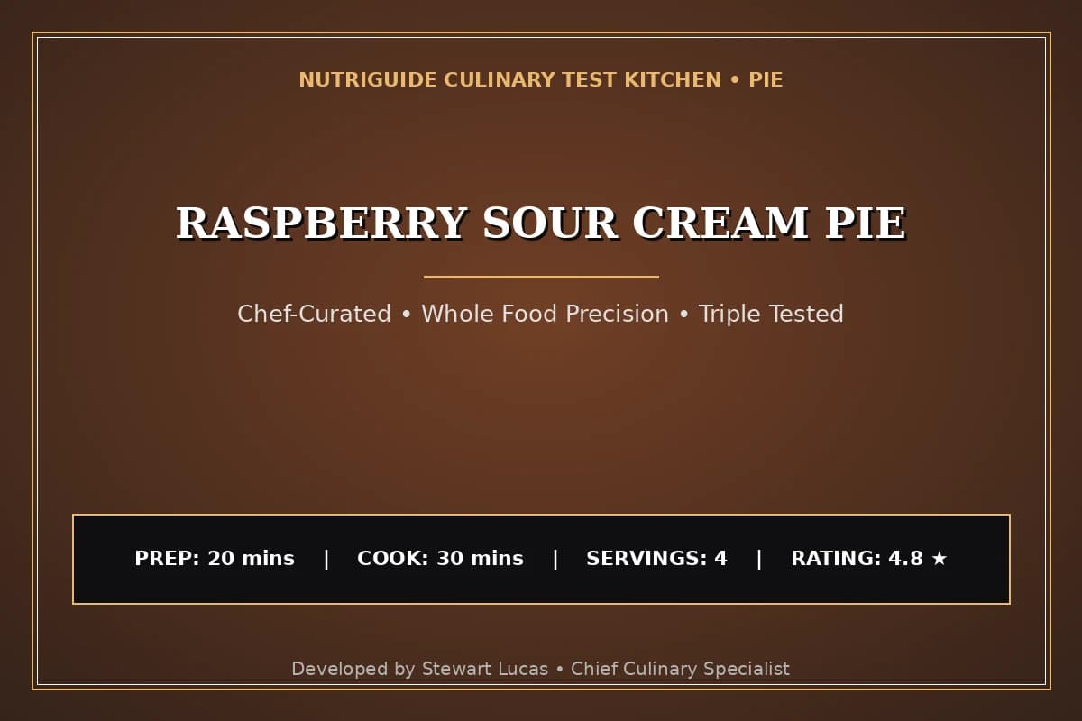 Raspberry Sour Cream Pie