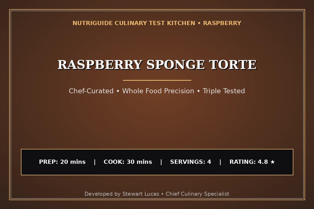 Raspberry Sponge Torte