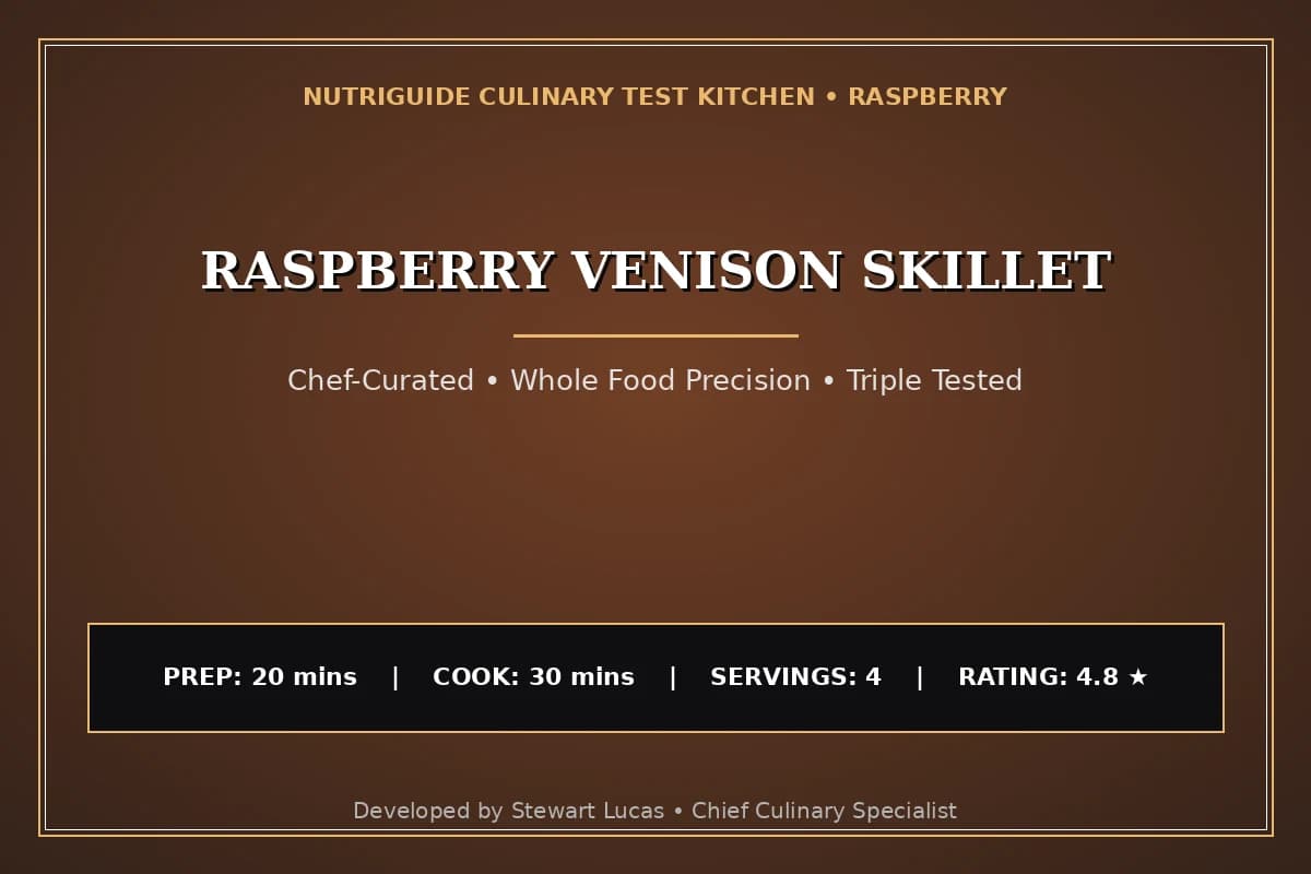 Raspberry Venison Skillet