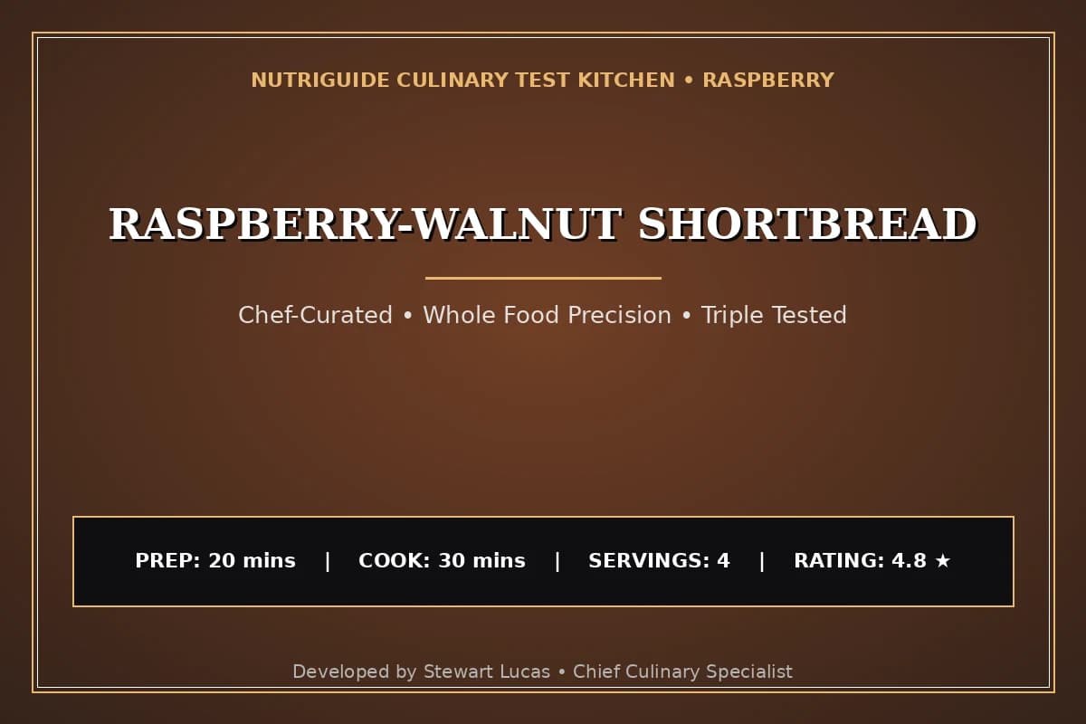 Raspberry-Walnut Shortbread