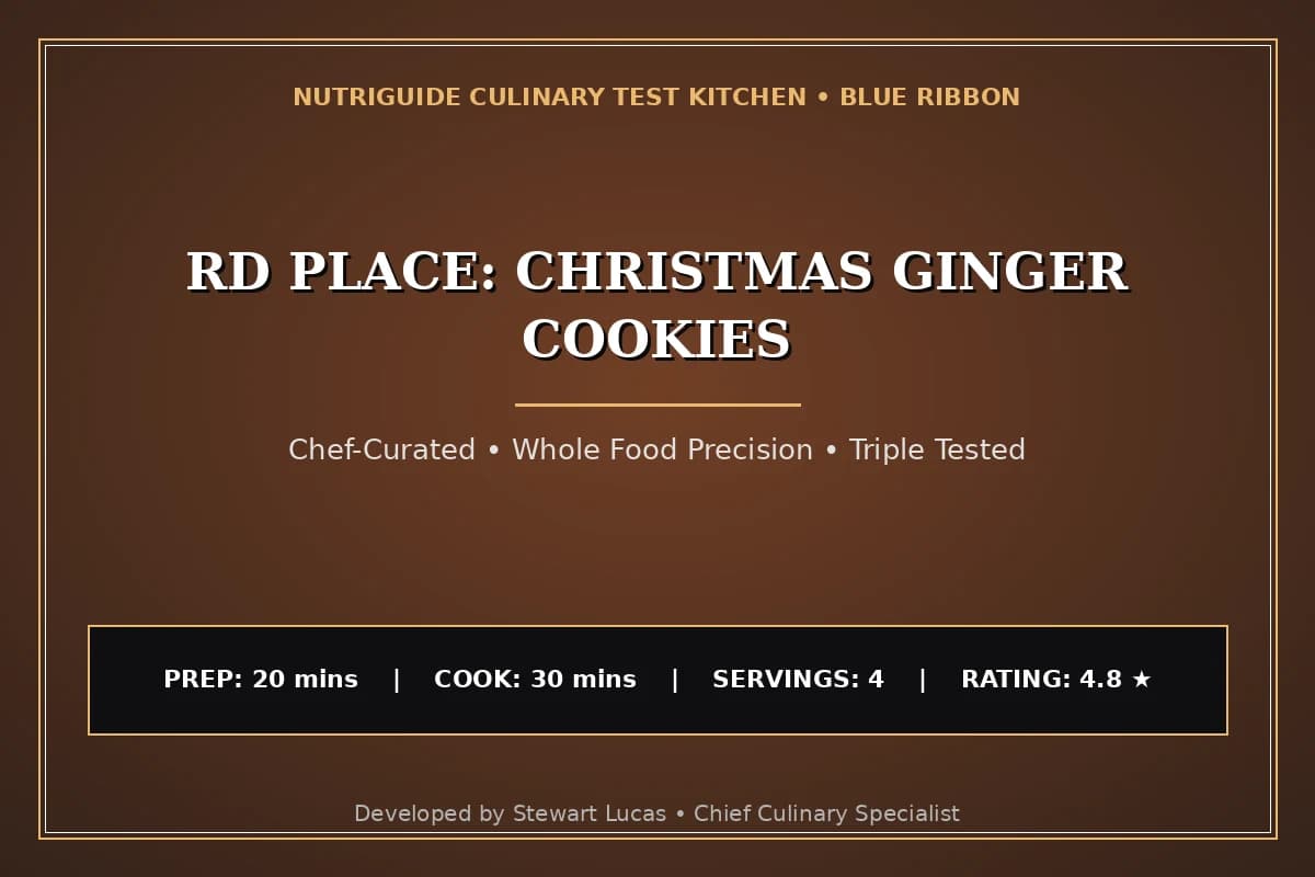Rd Place: Christmas Ginger Cookies